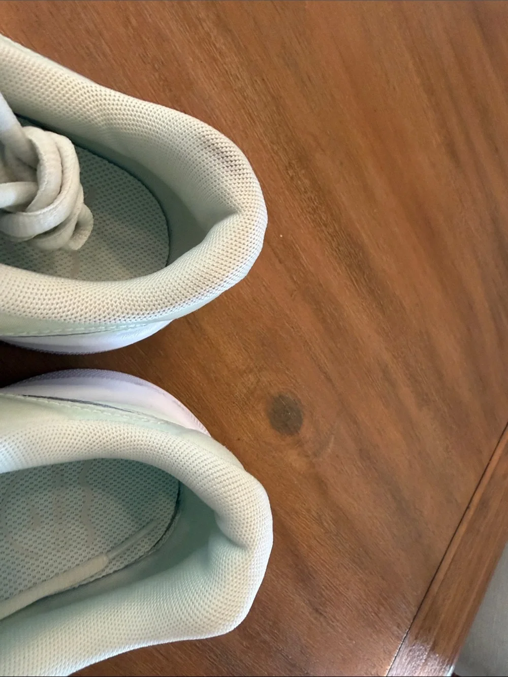 Nike Women's Seafoam Mint Running Sneakers with silver Swoosh